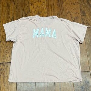 Torrid women’s mama oversized embroidered tee